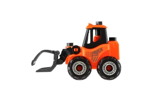 Jeu de construction auto en plastique avec roue libre