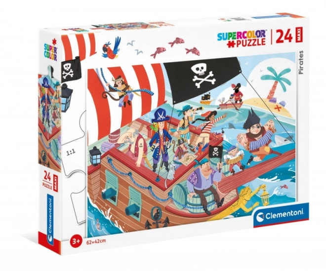 Puzzle Supercolor Pirates 24 pièces