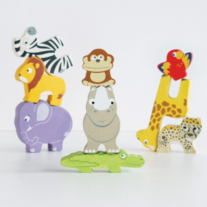 Le Toy Van Petilou Tour Empilable Afrique 9 pcs