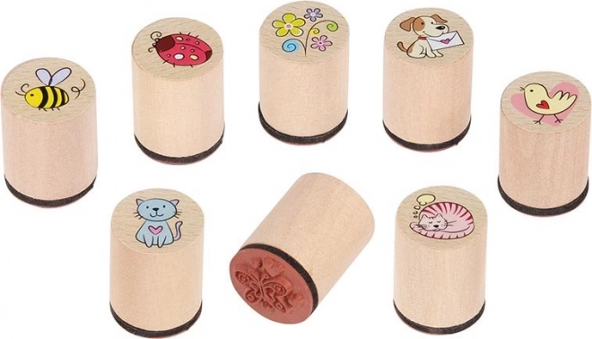 GOKI Tampons en bois - Animaux de la prairie 1 pièce (assortiment)