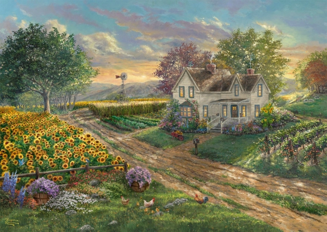 Puzzle Champ de Tournesols 1000 pièces