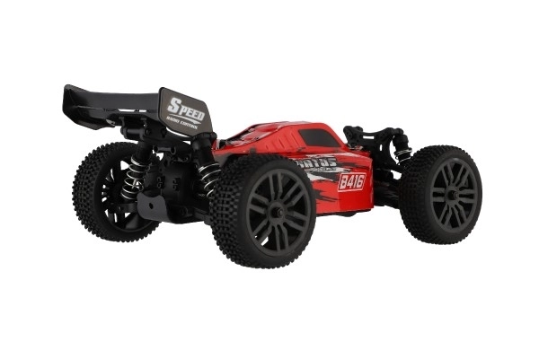 Avtomobil RC Buggy Bonzai Jubatus tout-terrain 30cm plastique 2,4GHz à piles + 2x ensemble supplémentaire dans une boîte 40x14x21 – Rouge