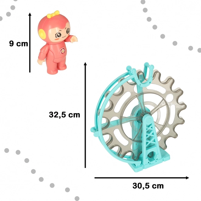 Circuit de billes en blocs magnétiques avec musique 118 pièces
