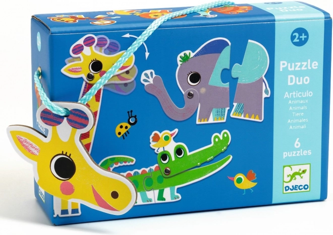 DJECO Puzzle Duo Animaux