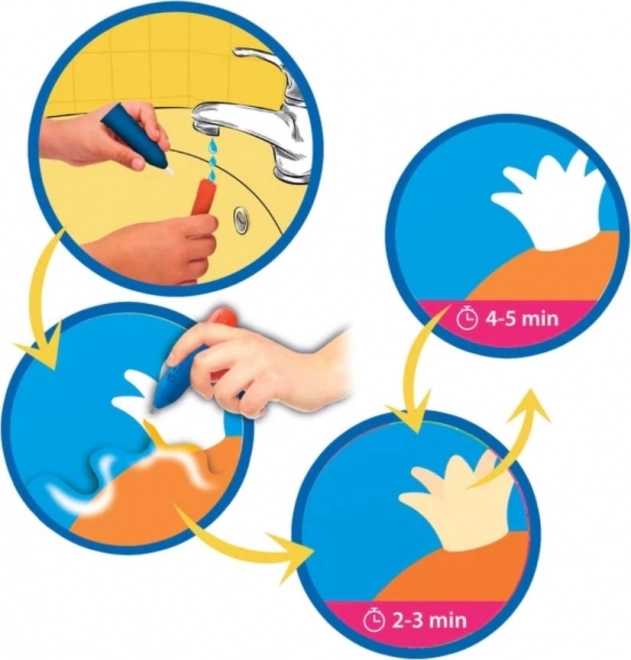 CLEMENTONI Puzzle à colorier avec de l'eau Water Magic : Baby Shark 15 pièces