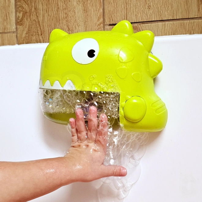 Jouet de bain dinosaure à bulles vert