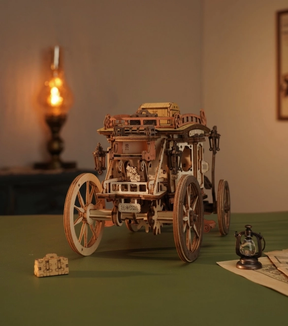 RoboTime 3D puzzle boîte à musique Diligence