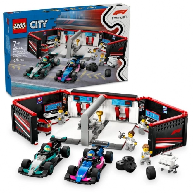 LEGO® City 60444 Garage F1® et voitures Mercedes-AMG et Alpine