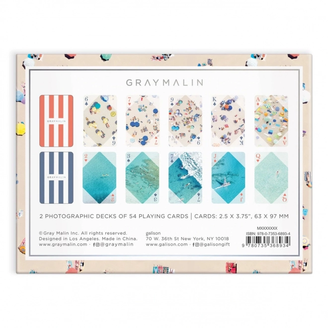 Galison Jeu de cartes Plage Gray Malin