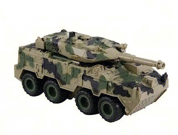 Véhicule militaire à inertie avec effets