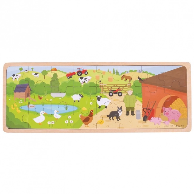 Puzzle Bigjigs Toys À la ferme