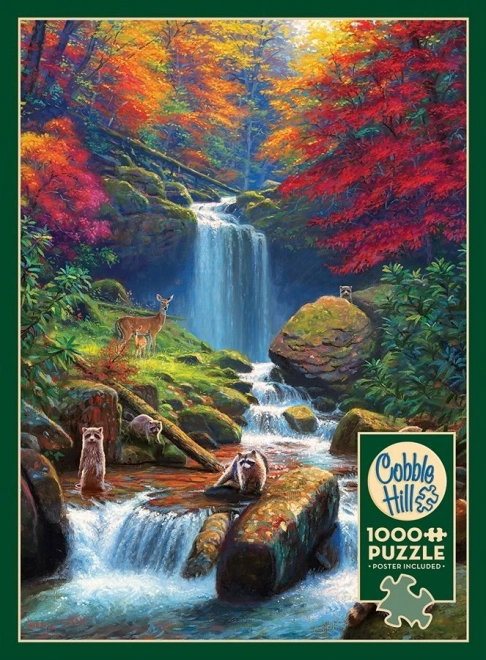 Puzzle Chutes mystérieuses en automne 1000 pièces