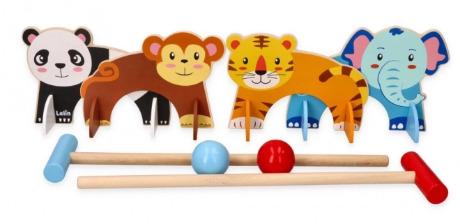 Croquet avec motif d'animaux