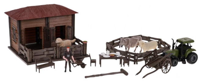 Ferme avec tracteur + accessoires