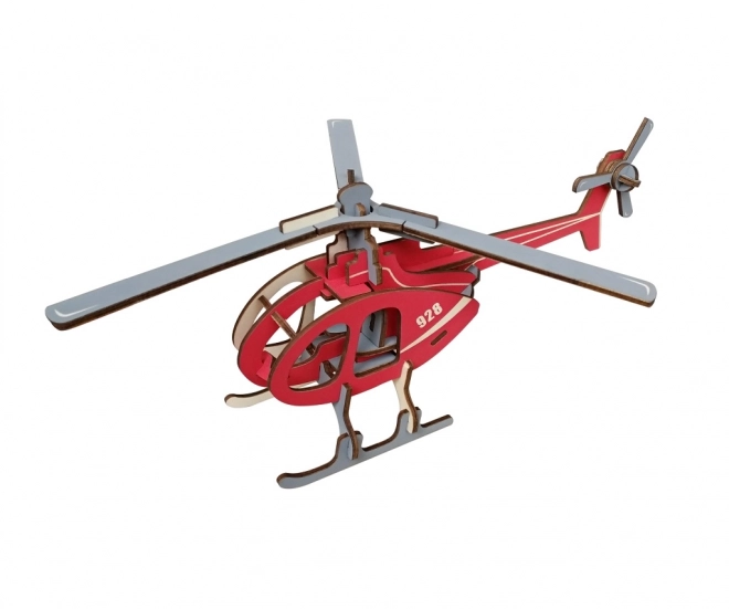 Woodcraft Puzzle 3D en bois Hélicoptère