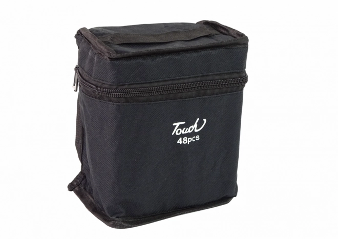 Ensemble de 48 marqueurs Touch sac à main Marqueurs à alcool