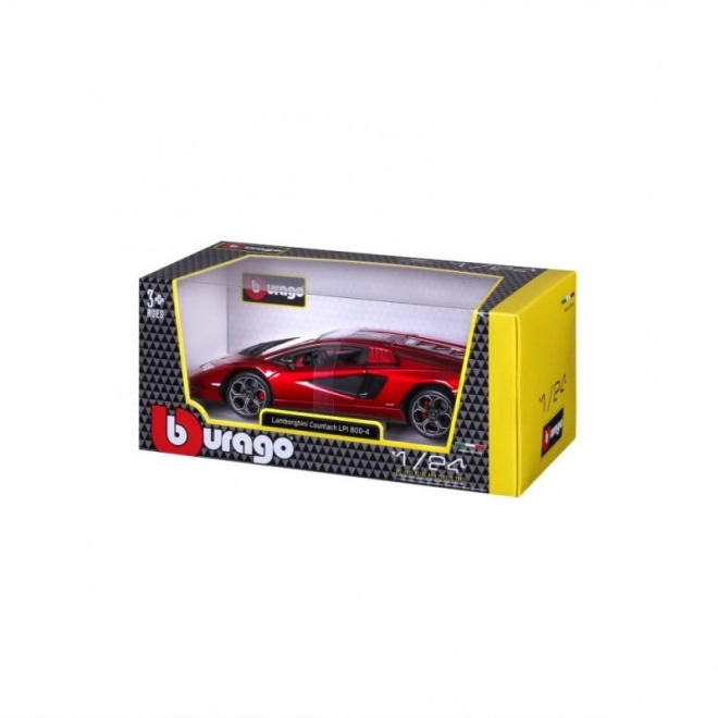 Bburago 1:24 Plus - Lamborghini Countach LPI 800-4 - Rouge