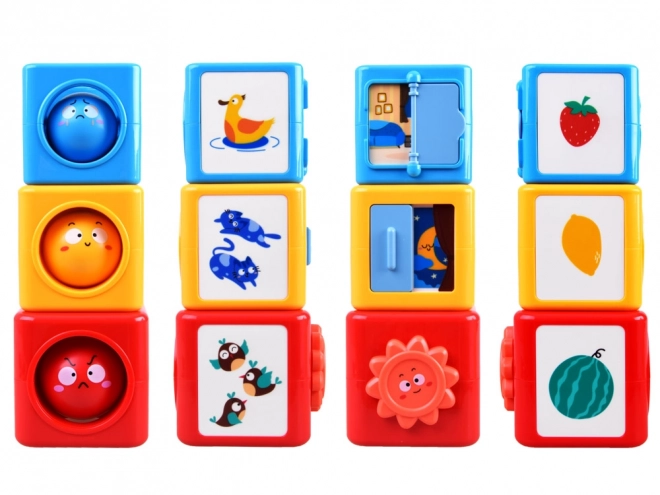 Jeu de construction coloré et tour de tri pour enfants