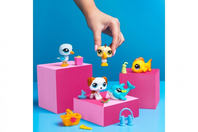 Littlest Pet Shop ensemble figurines de plage