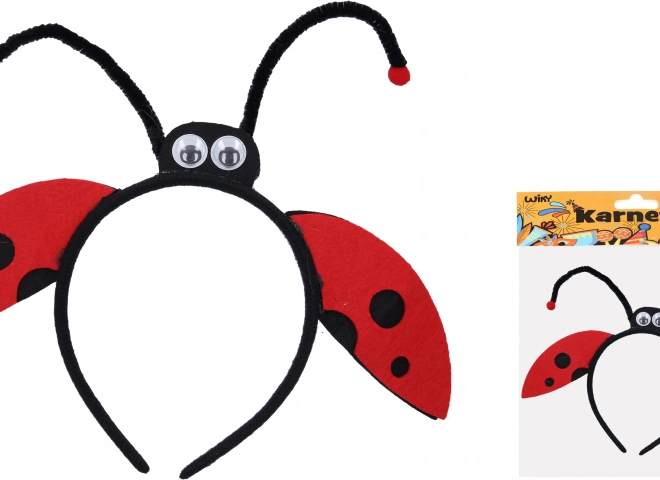 Serre-tête de carnaval Coccinelle