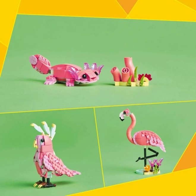 LEGO Creator 3 en 1 31170 Animaux Sauvages : Flamant Rose