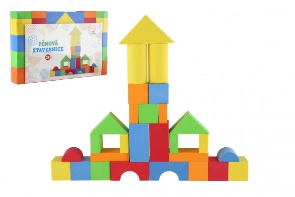Kit de construction en mousse colorée pour enfants