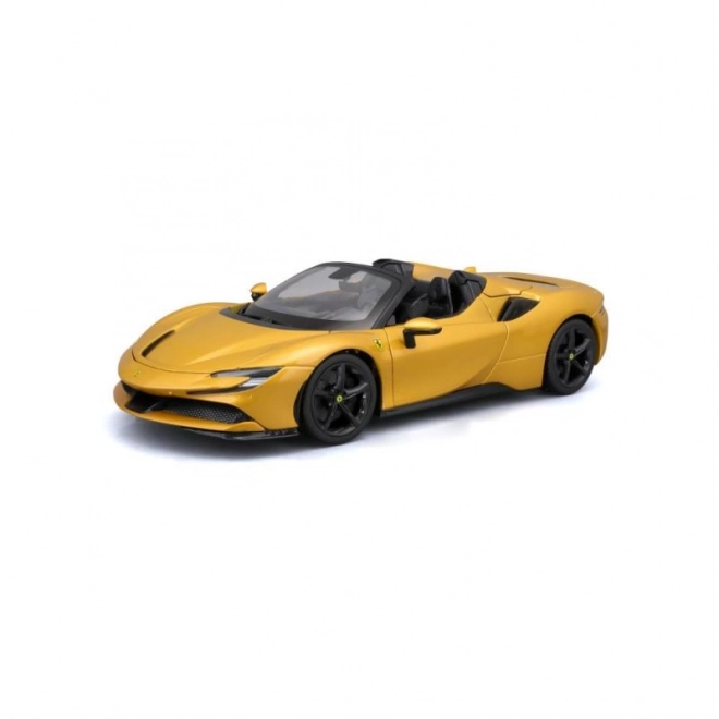 Bburago Ferrari SF90 Spider à l'échelle 1:18 - jaune