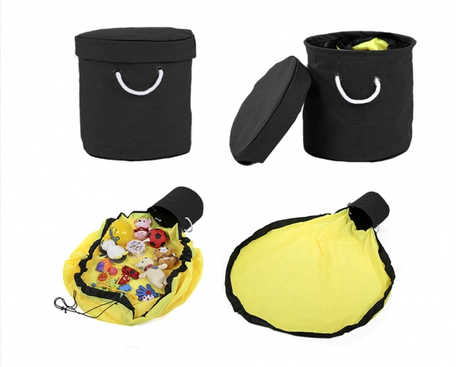 Organisateur Panier à jouets avec tapis et couvercle