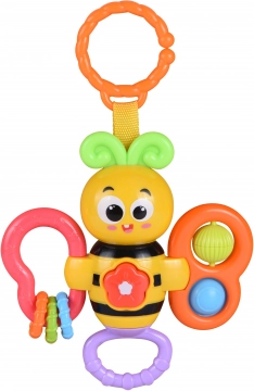 Abeille musicale avec clip 14 cm
