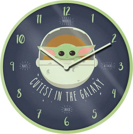 Horloge murale Mandalorian de Star Wars