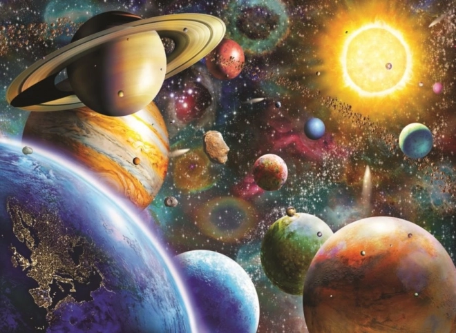 Puzzle avec motif de planète 1000 pièces