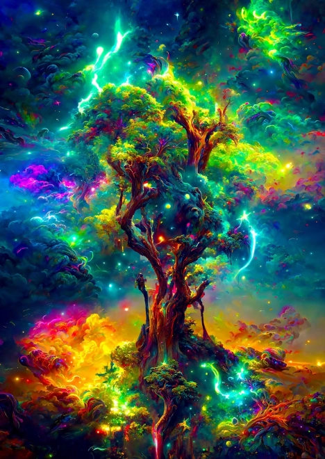 Puzzle Arbre cosmique de la vie 1000 pièces