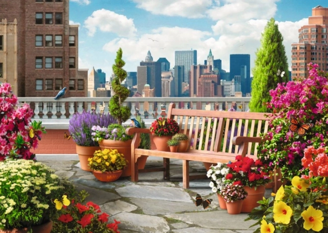 Ravensburger puzzle Jardin sur le toit XXL 500 pièces