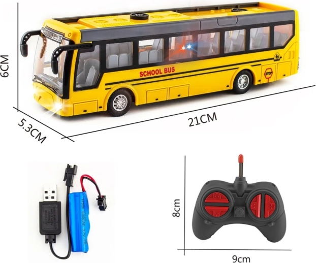 Autobus scolaire télécommandé 1:30