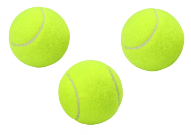 Ballons de tennis Boule de tennis jaune Ensemble 3 pcs.