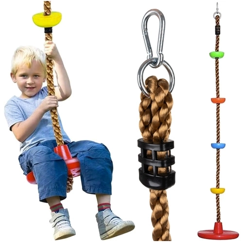 Kruzzel balançoire avec corde d'escalade pour enfants