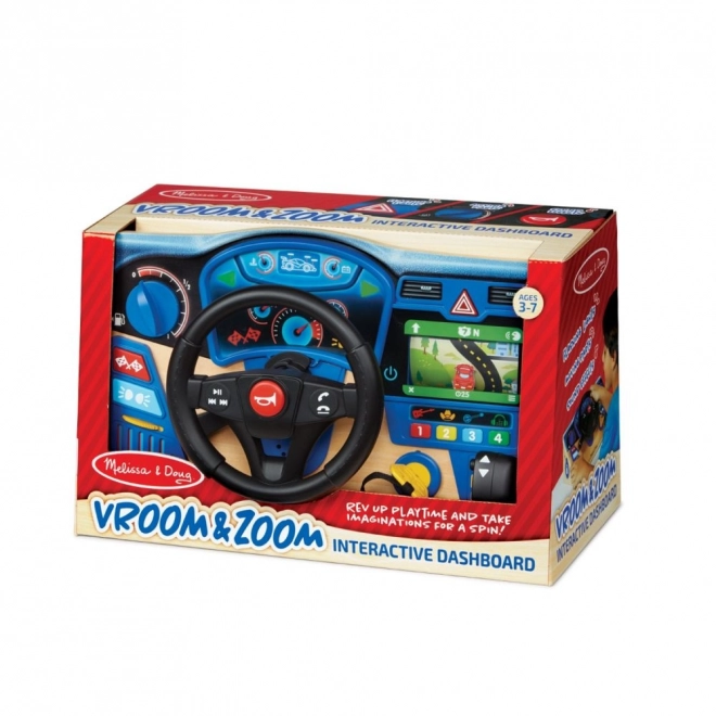 Tableau de bord interactif Volant Vroom et Zoom