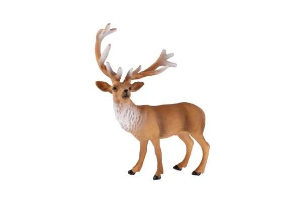 Cerf européen en plastique zooted 16cm dans un sac