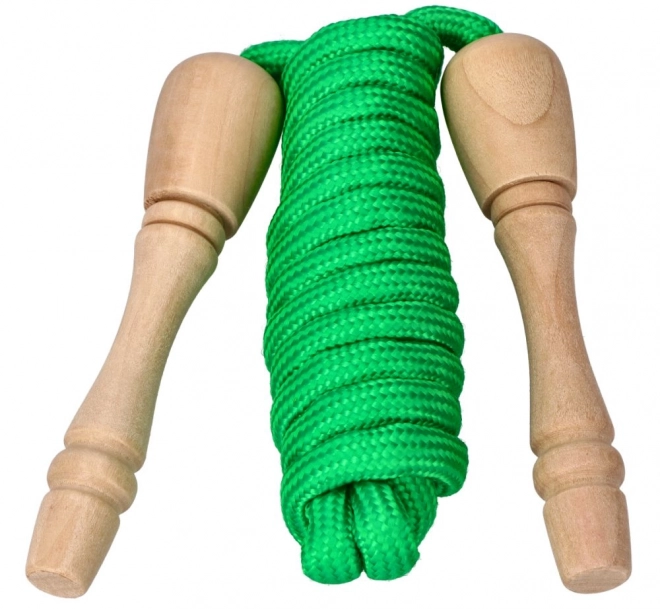 Goki corde à sauter avec poignées en bois 240 cm