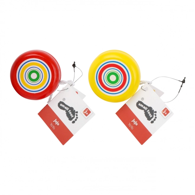 small foot Yo-Yo en bois Spirale jaune
