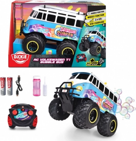 Bus à bulles RC VOLKSWAGEN T1 (30 cm)