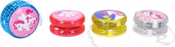 Yoyo à motif licorne avec effets lumineux 5,5 cm
