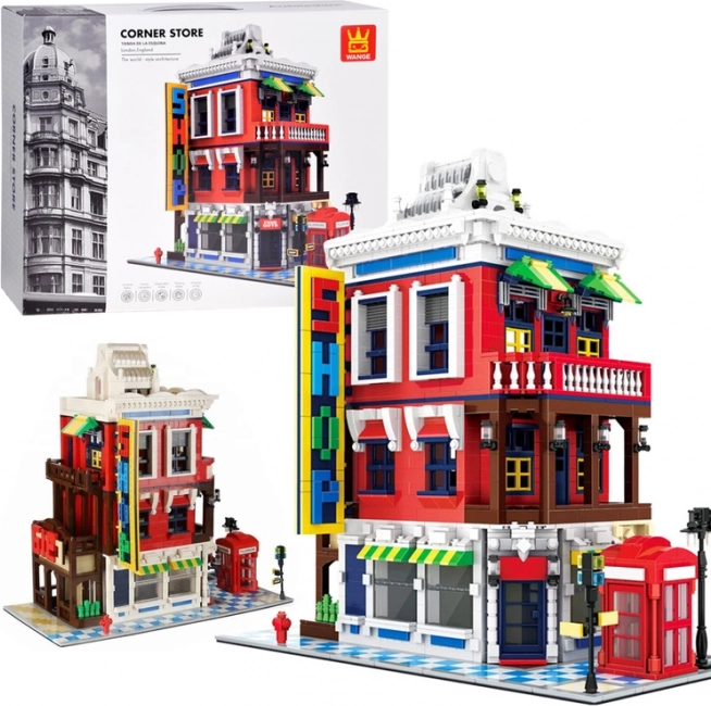jeu de construction architecture du monde – boutique d’angle londonienne 2347 pièces