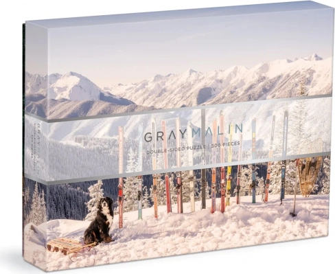 Puzzle recto-verso Vacances d’hiver 500 pièces GRAY MALIN