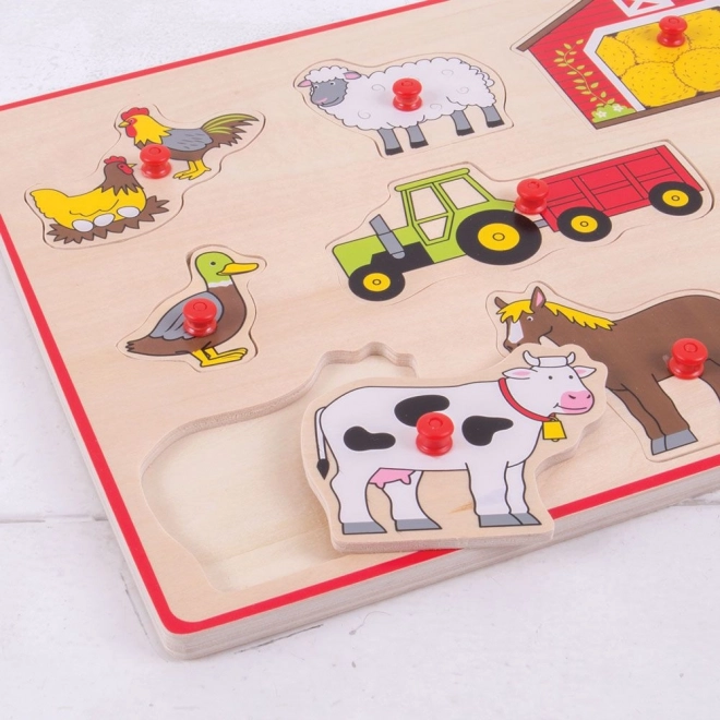 Puzzle encastrable Ferme Bigjigs Toys