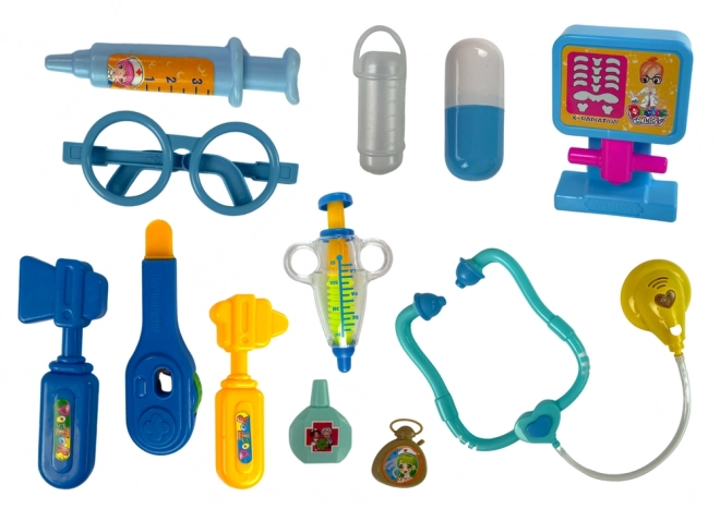 Kit pour petit médecin Stéthoscope bleu