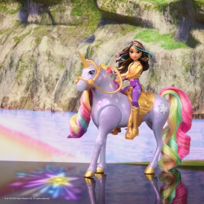 Licorne lumineuse et figurine Sophia & Wildstar