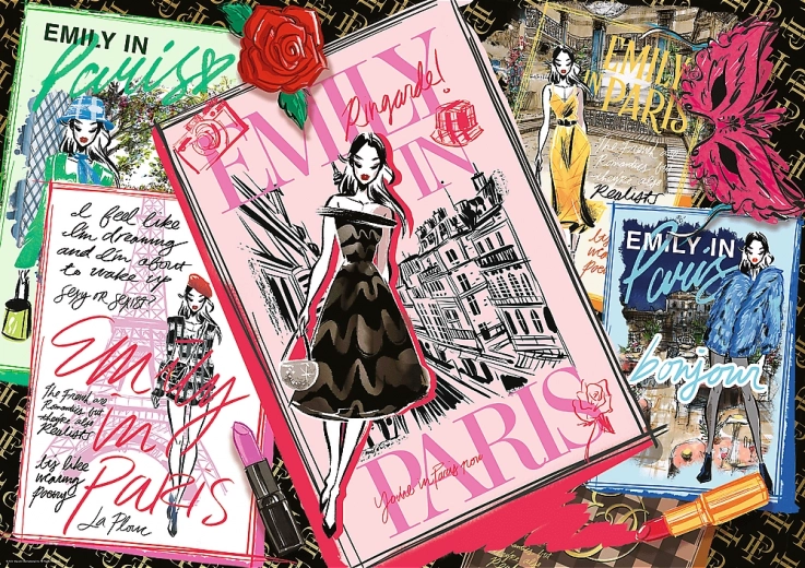 Puzzle Emily in Paris : magazine de mode 1000 pièces