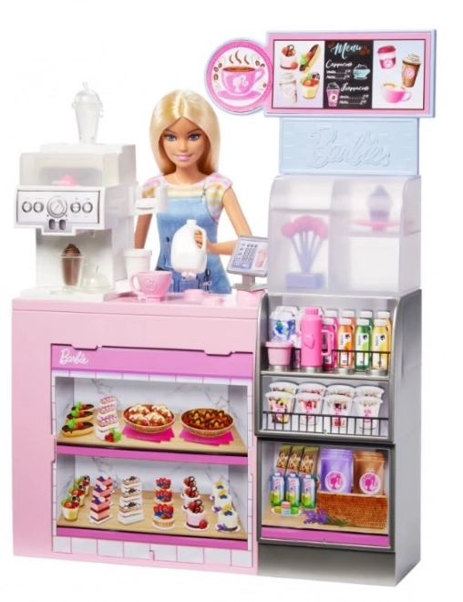 Barbie barista au café