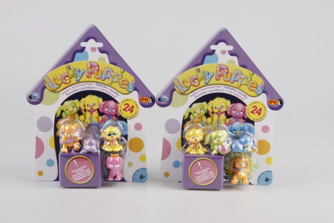 Lucky Puppies blistre – figurines de joyeux chiots